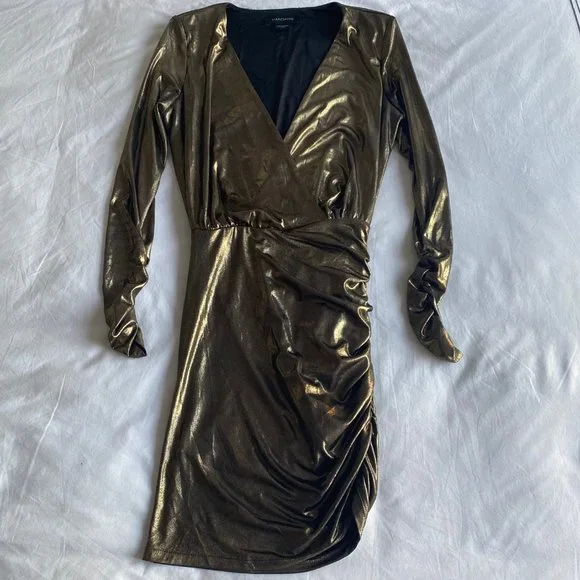 marciano gold dress Cool lines, warm intentions. #Marciano